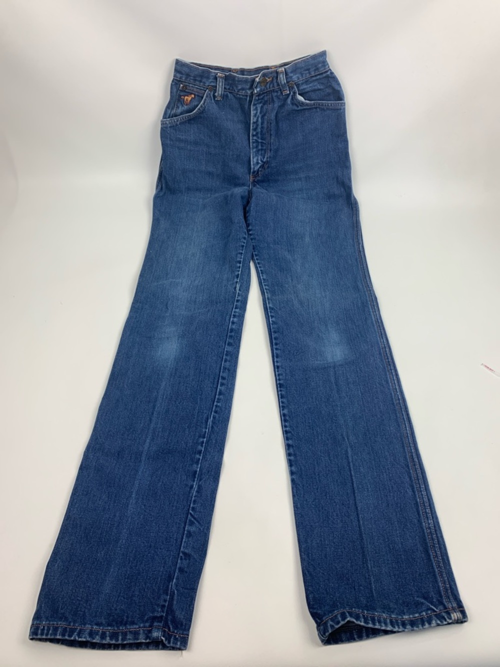 Vintage Wrangler Women's Dark Blue straight Jeans Size Vtg 9 junior tall Rare - Picture 2 of 16